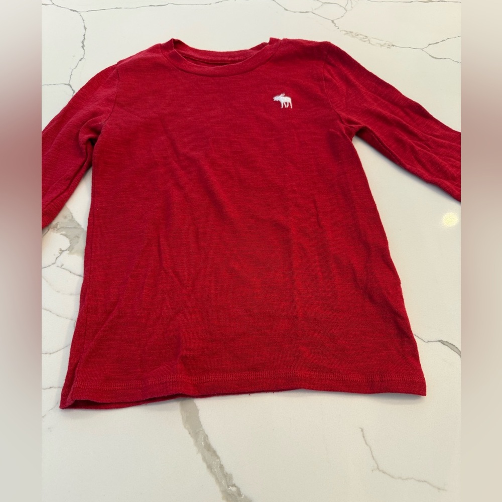 Abercrombie kids boys size 5/6 red thin sweater